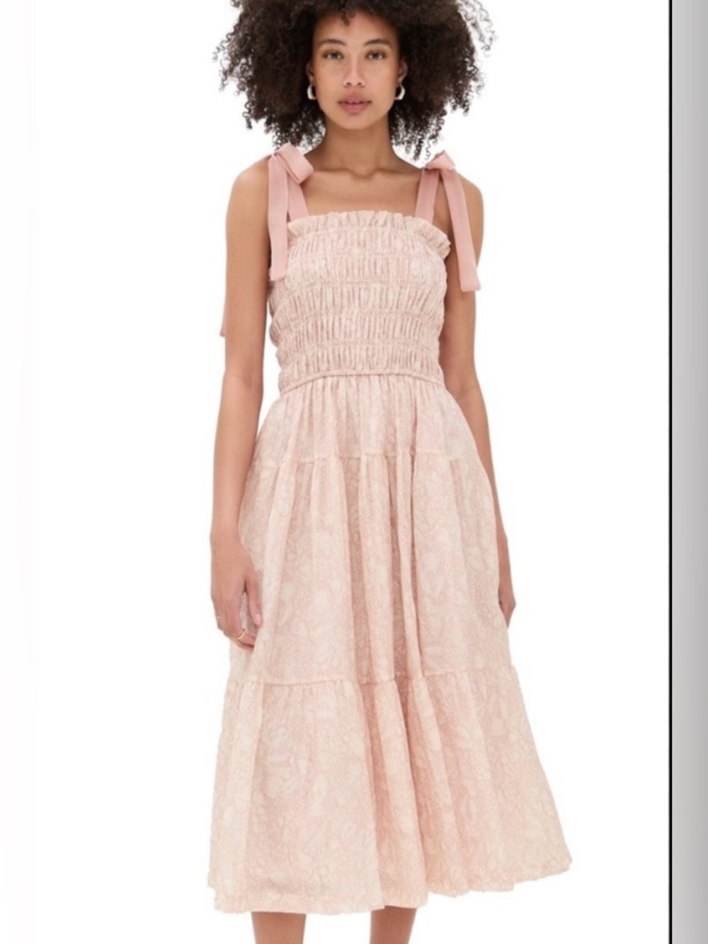 En Saison Geraldine Smocked Maxi Dress